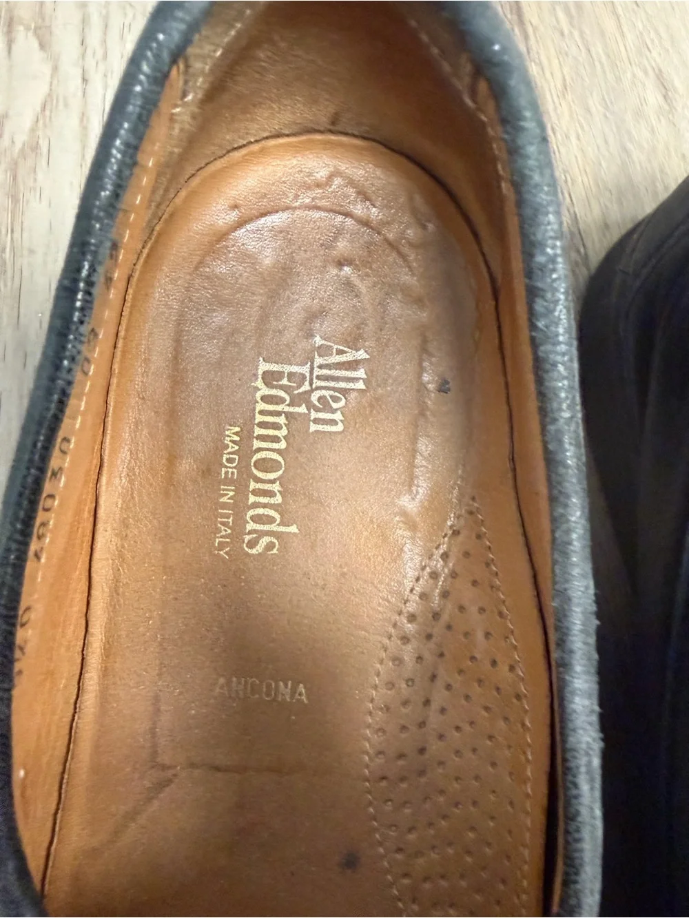 Allen Edmonds Black Leather Slip-On Loafers